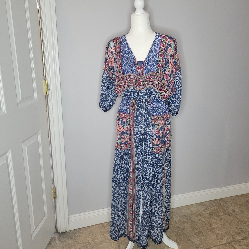 Johnny Was 2 piece beach coverup dress